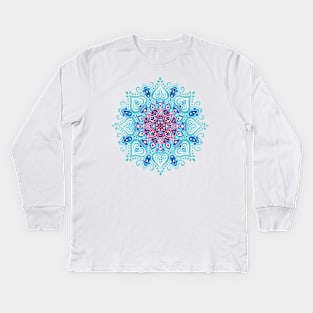 Handpainted Watercolor Mandala Kids Long Sleeve T-Shirt